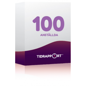 TIDRAPPORT UPP TILL 100 ANSTÄLLDA 1 MÅNAD